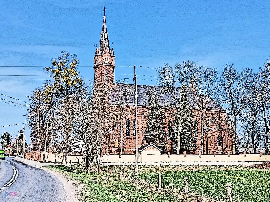 Kościół pw. Przemienienia Pańskiego w Budziszewicach- otwarty , ale trwała msza pogrzebowa