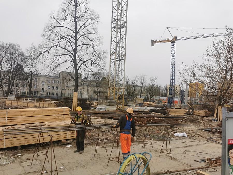 Budowa TBS Grójecka/Banaccha