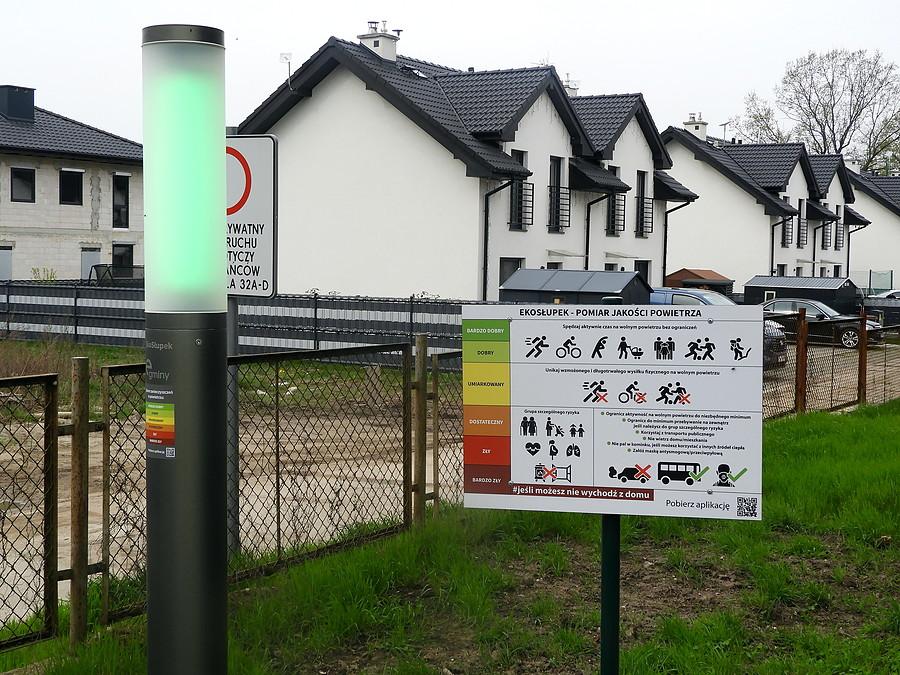 miernik jakości powietrza w Dołujach.
