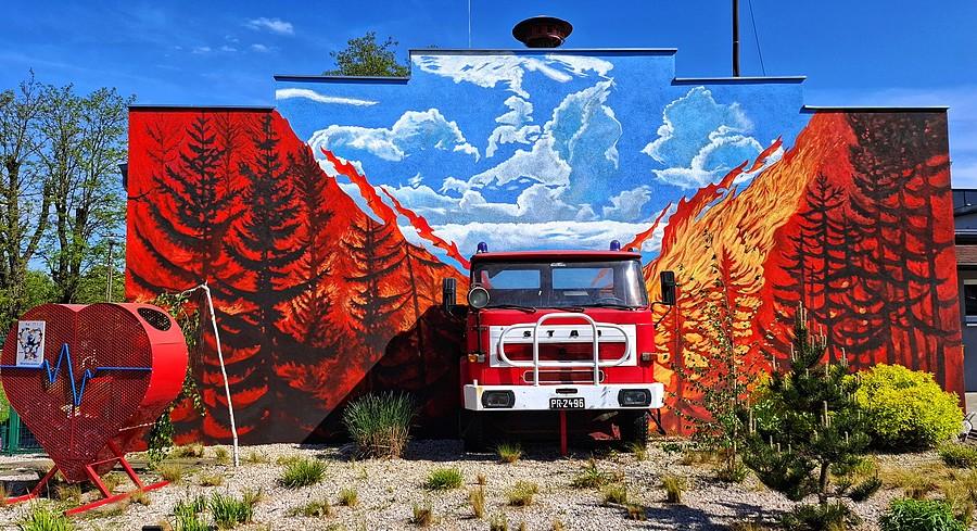 OSP Kamionki i ponownie zacny mural