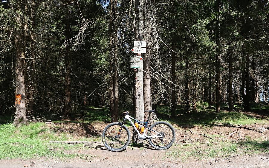 Niewyróżniający się Příčný Vrch (975m) kolejny raz zdobyty