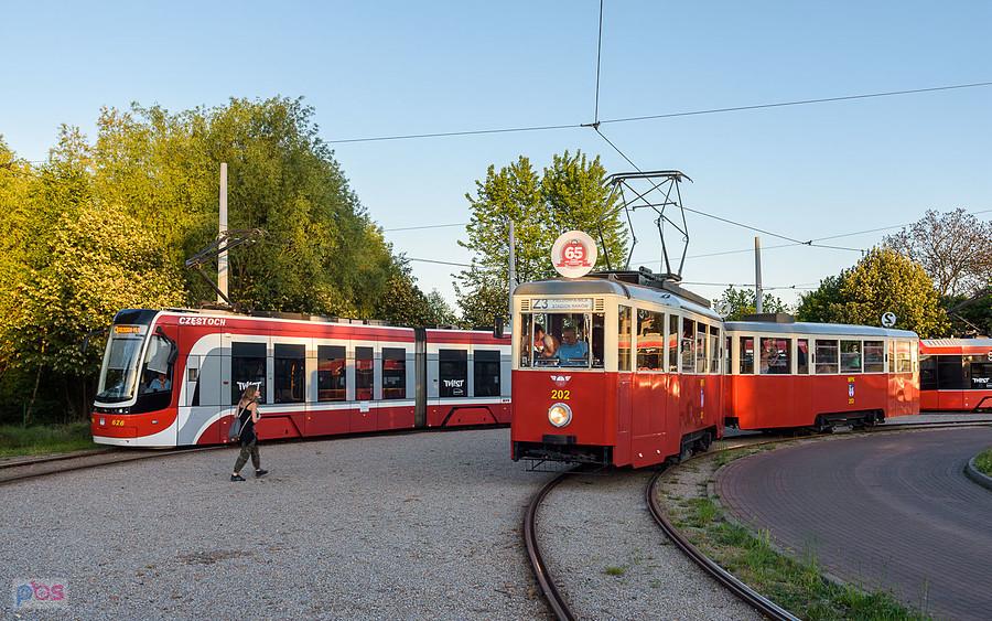 4N1 #202 + 4ND #253 - pętla Stadion Raków w Częstochowie.
