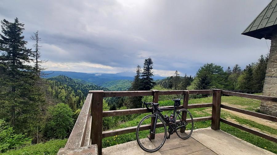 Nieśmiałe Tatry z Przehyby.