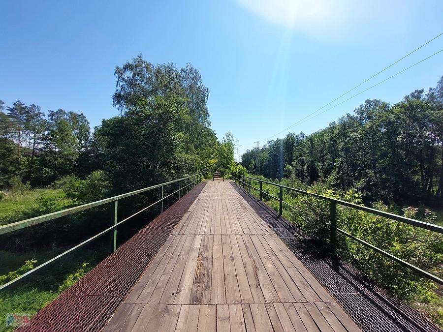 Dawny most kolejowy nad Mrożycą w Głownie