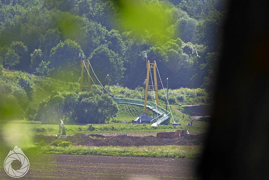 kładka pieszo-rowerowa przez San za Uluczem