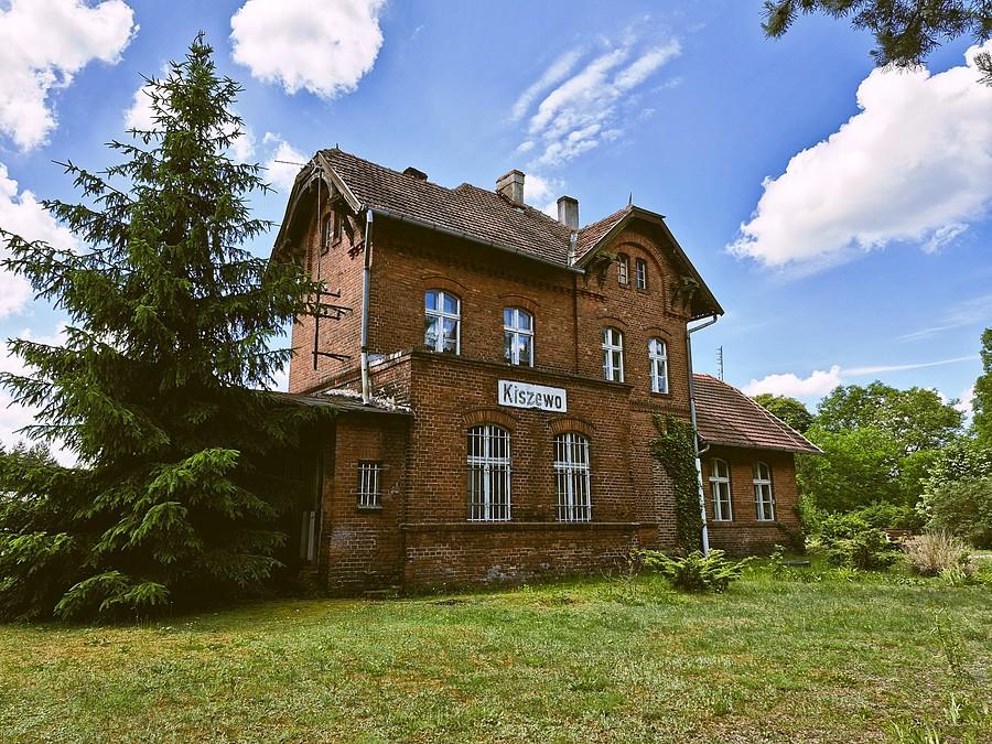 Dawna stacja kolejowa w Kiszewie