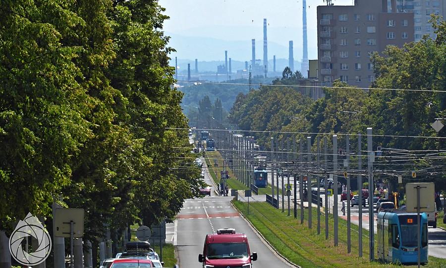 kominiarstwo za większą aleją w Ostravie