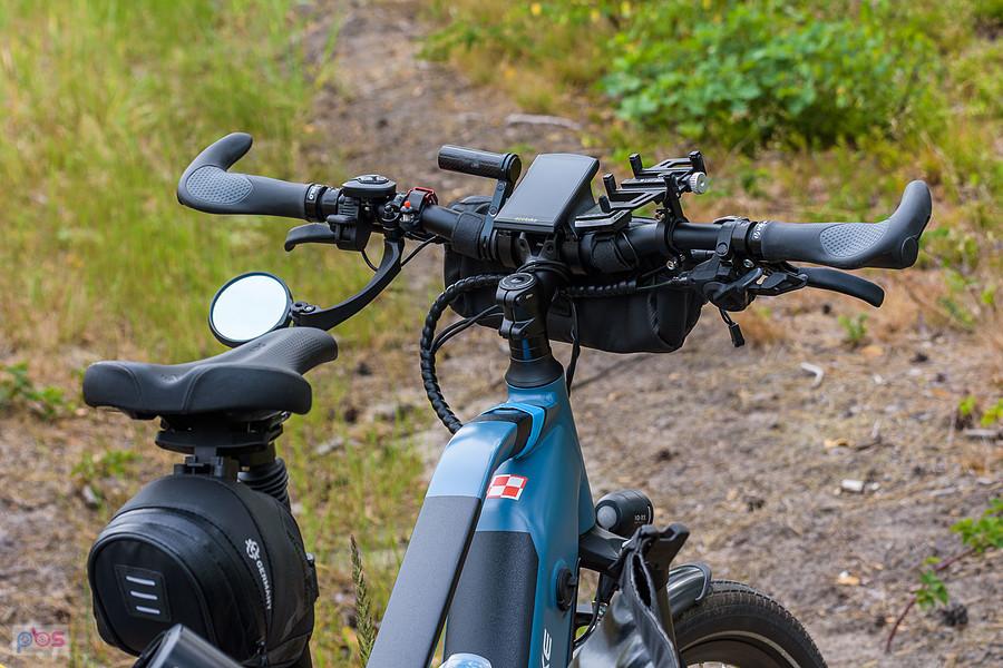 Pulpit Ecobike, wymieniona niedawno kierownica i mostek