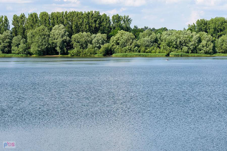 Zalew Przeczyce - widok z dużej tamy - Przeczyce