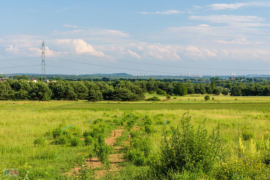 Tuliszów - widok na Dąbrowę Górniczą (po lewej) i Będzin.