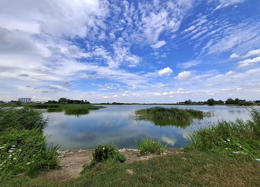 Widok na zalew w Szczodrzykowie