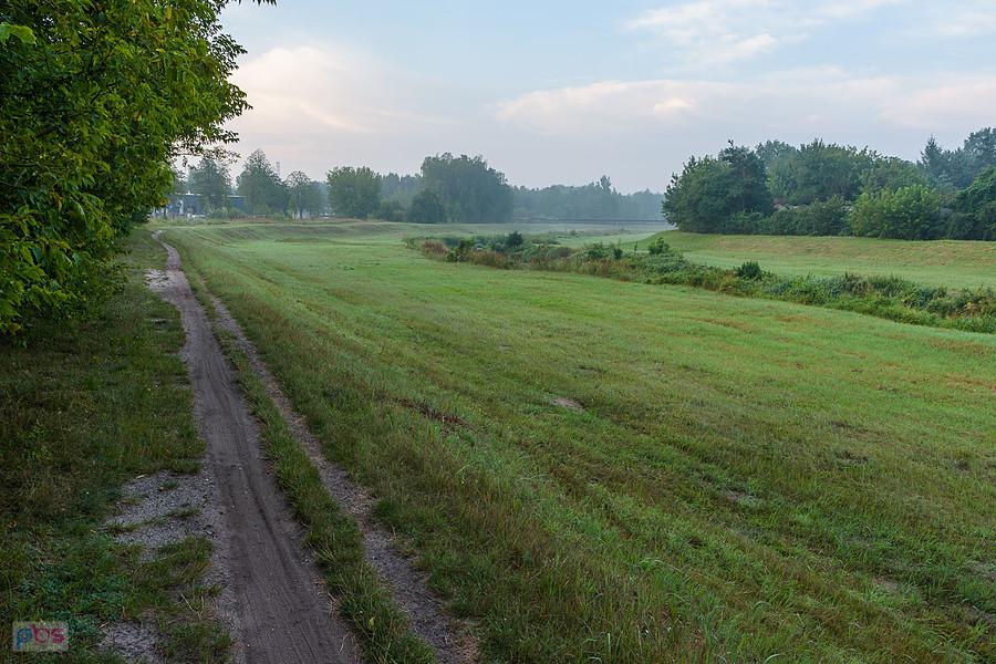 Częstochowa, dzielnica Zawodzie-Dąbie i rzeka Kucelinka o godzinie 5:15.