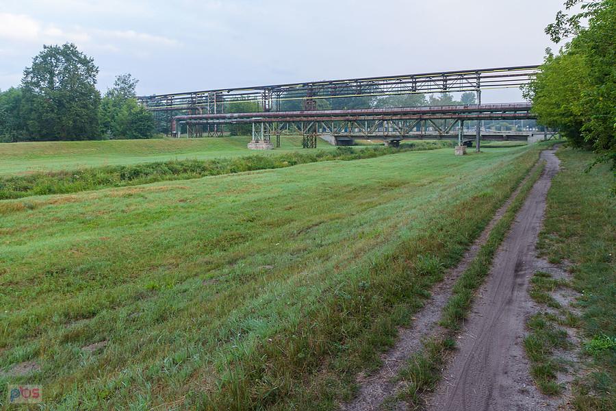 Częstochowa, dzielnica Zawodzie-Dąbie i rzeka Kucelinka o godzinie 5:15.