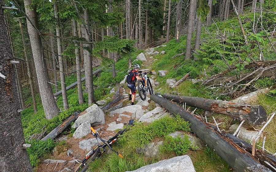 Dokumentacja że górski bike-walking też był