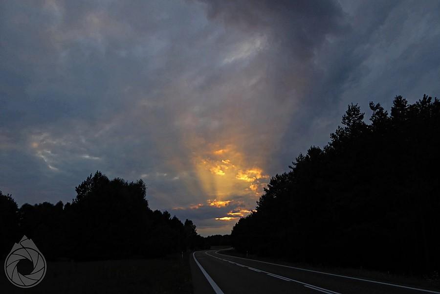 beam of light gdzieś na pólnocy woj. świętokrzyskiego