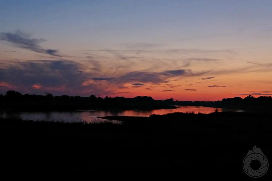 późny zachód nad Odrą