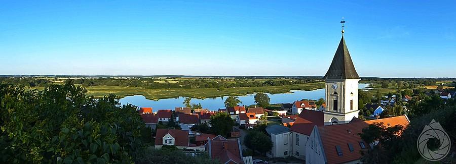 Odra i Lebus z Turmbergu podśrodku miasteczka