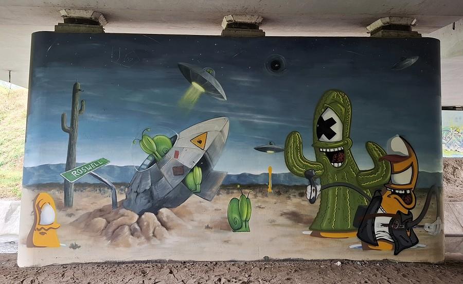 Mural z Roswell :)