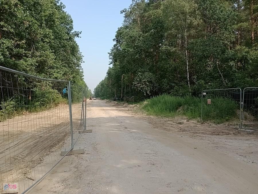 Droga otwarta, ale jeszcze tylko dla pracowników budowy