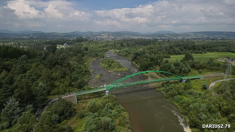 Nowy Sącz -Kładka rowerowa przez Poprad - Velo Dunajec&EuroVelo 11