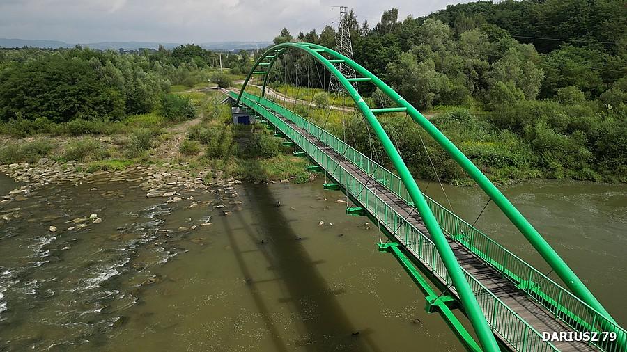 Nowy Sącz - Kładka rowerowa przez Poprad