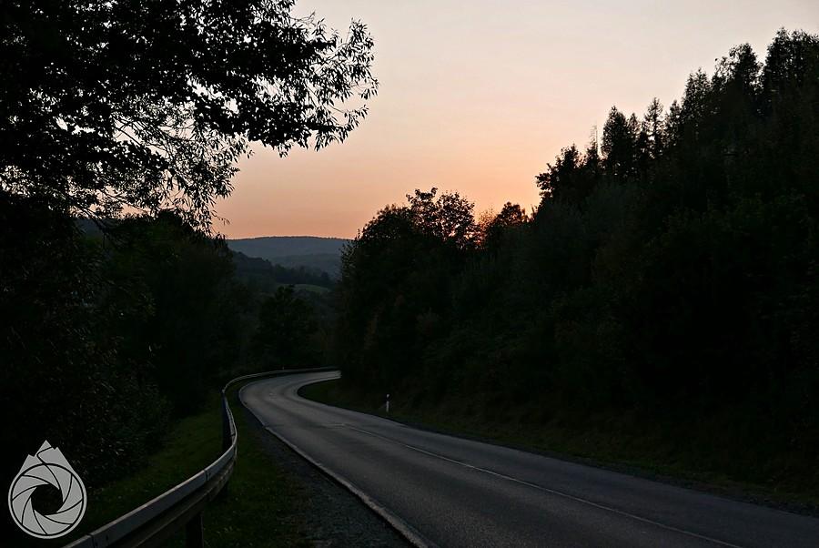 podwieczorny zakręt nad Soliną