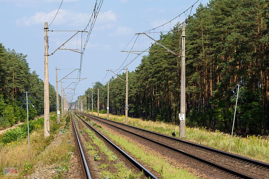 Linia kolejowa D29-152 w Krupskim Młynie (szlak: podg. Krupski Młyn - podg. Droniowiczki)