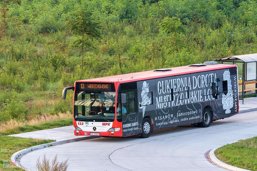 Mercedes-Benz Citaro #132 na pętli Huta Wydział Transportu.
