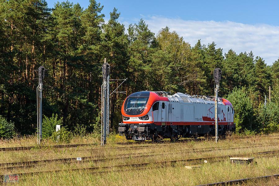 Gama 111Ed-093 na terenie bocznicy Liberty Częstochowa