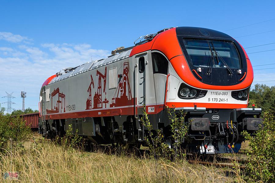 Gama 111Ed-093 na terenie bocznicy Liberty Częstochowa