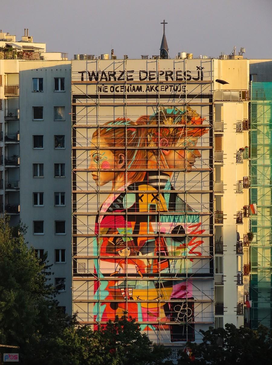 Mural gotowy po trzech dniach malowania