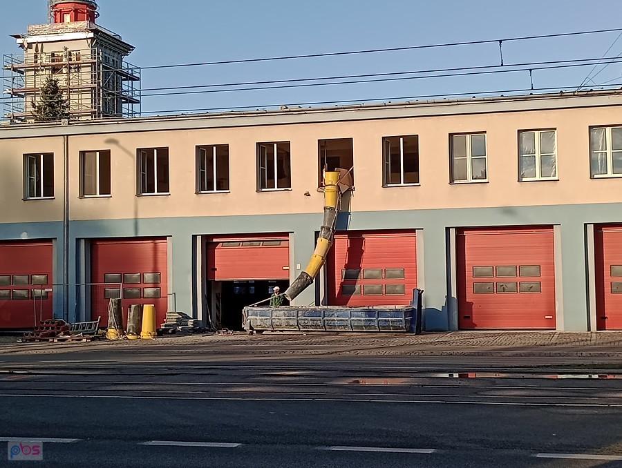 Remont remizy strażackiej na Powstańców Śląskich