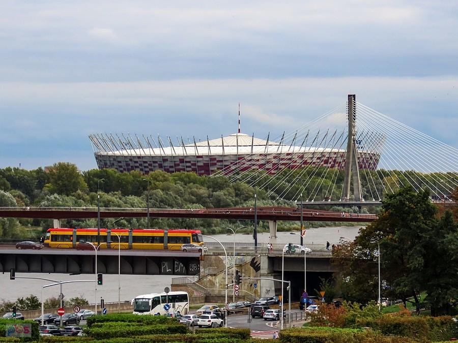 Stadion i trzy mosty