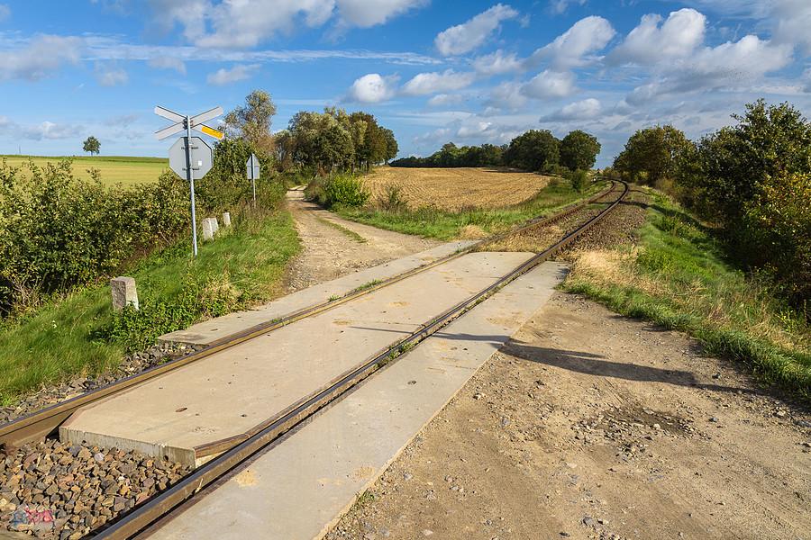 Przejazd na styku trzech miejscowości Bykowice, Strobice i Goszowice