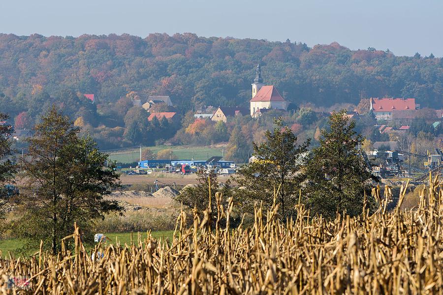 Doboszowice - widok w kierunku miejscowości Byczeń
