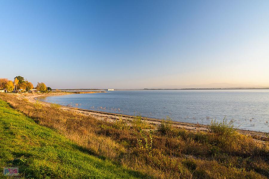 Jezioro Otmuchowskie widziane z północnego brzegu