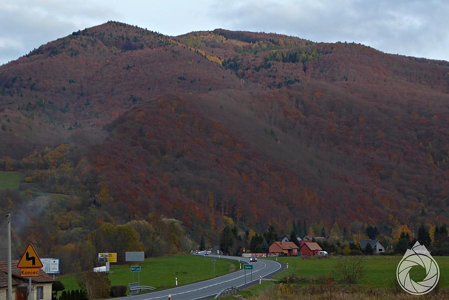 droga do Rytra i część Pasma Jaworzyny z Makowicą i okolicą