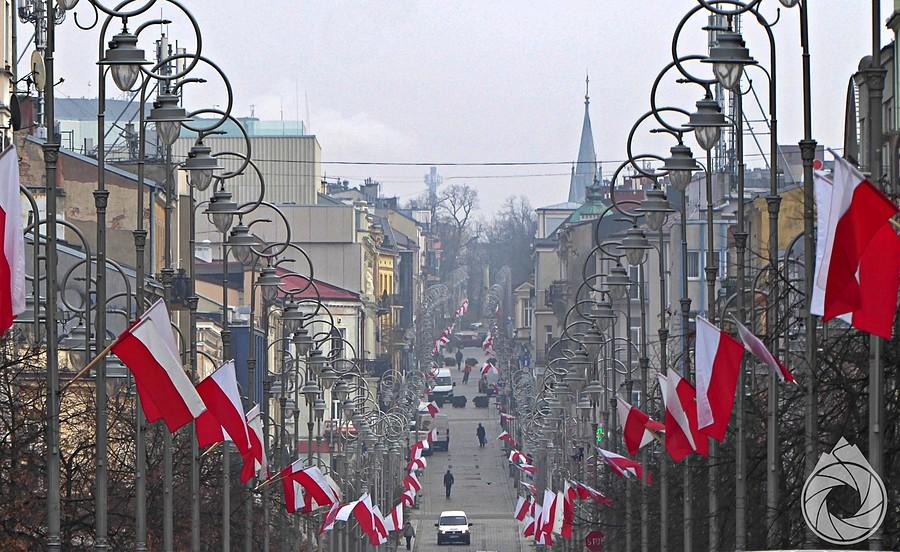 przeświąteczna ul. Sienkiewicza w Kielcach