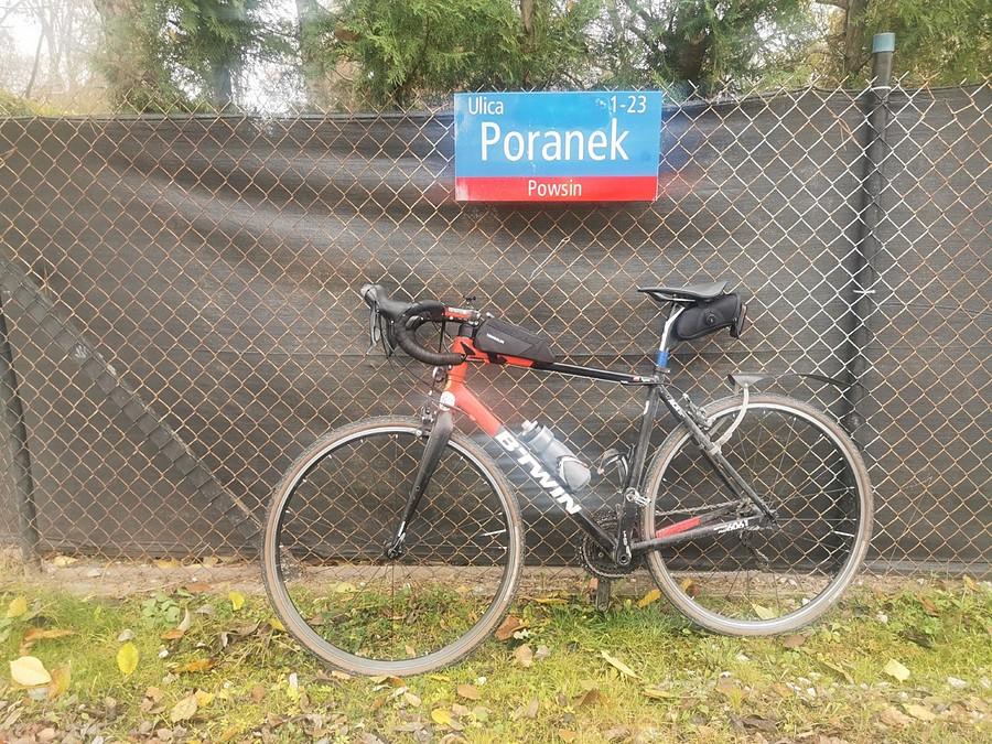 Lubię zapach roweru o Poranku