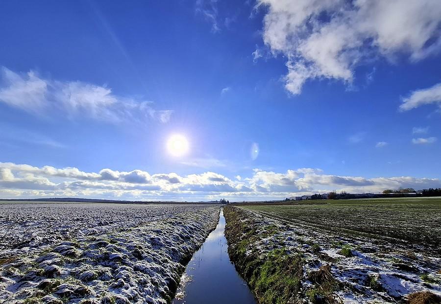 Śniegowe słońce