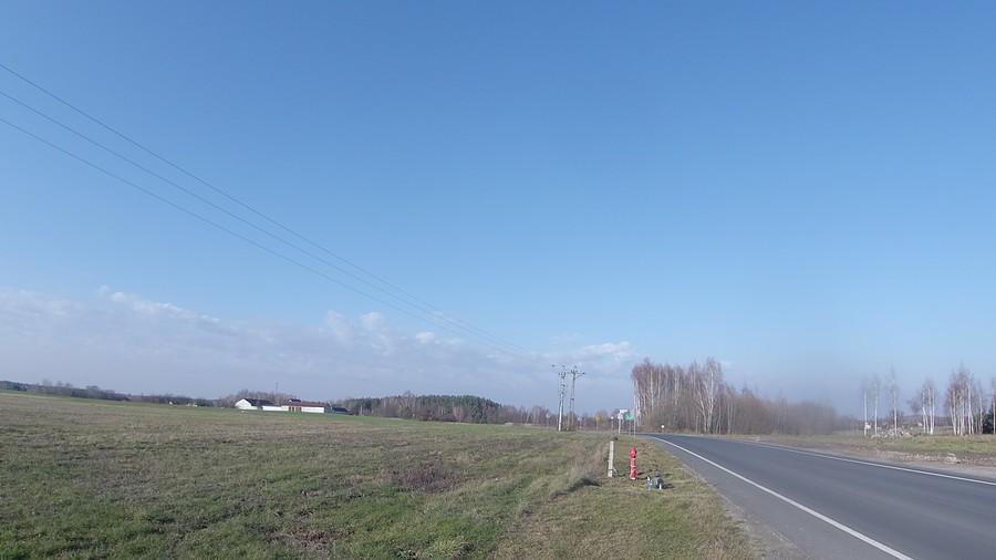Miejsce kolarskiej tragedii w Przypkach w 2022 roku