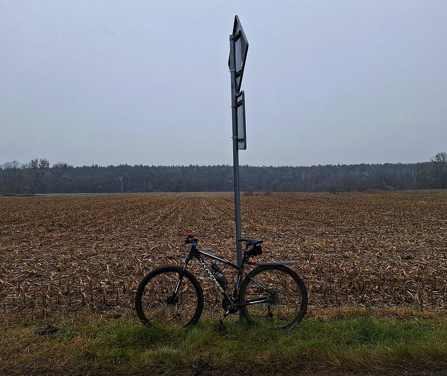 Rowerówka w śniegodeszczu