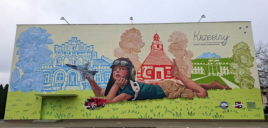 Mural z poznańskich Krzesin