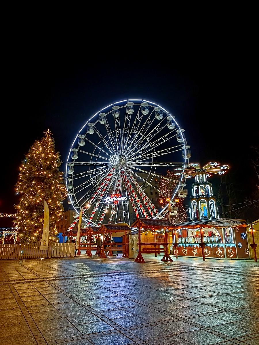 Świąteczna iluminacja Częstochowy.