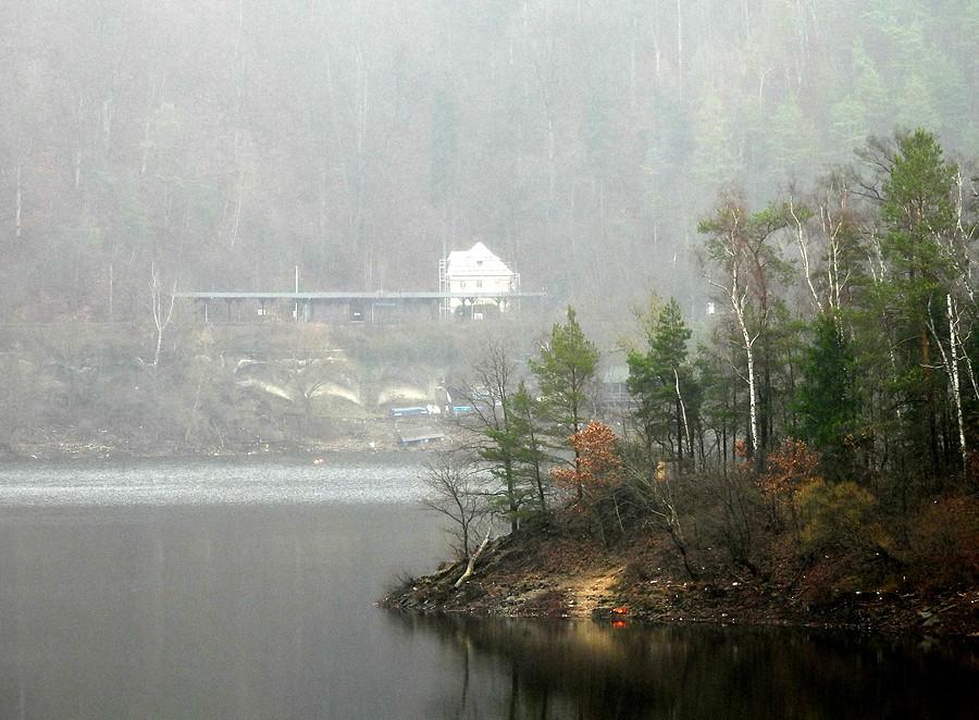 Półwysep widziany z zapory