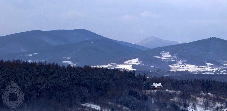 Beskid Wyspowy znad Myślca