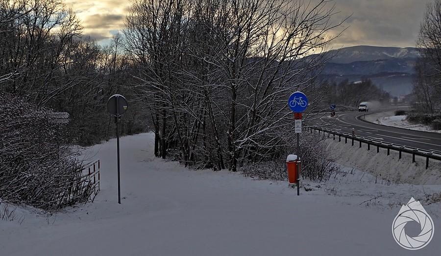 zawalona śniegiem VeloPopradówka