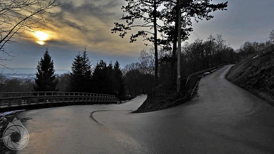 zakrętas na Alpy Karniowskie