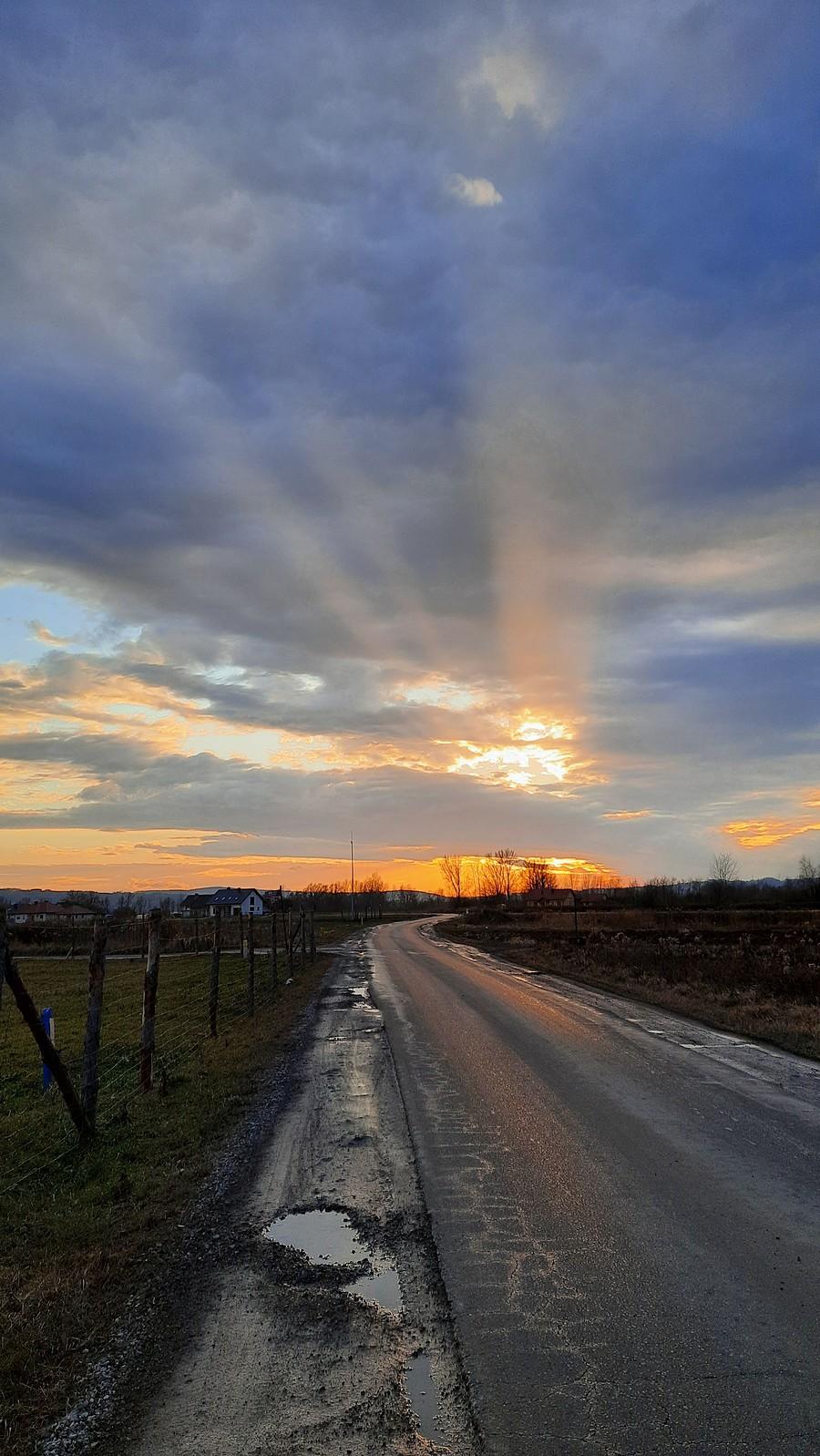 Żegnam się ze słoneczkiem.