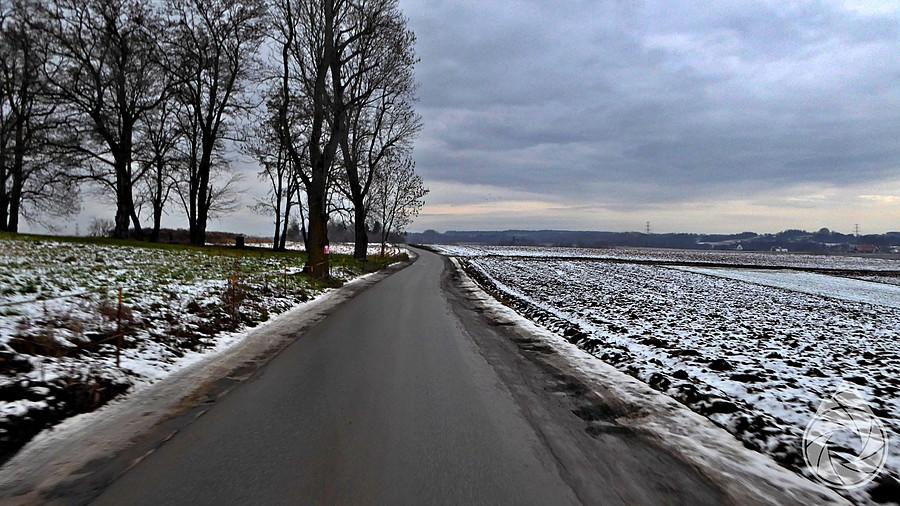 wyjazd z Zielonek wśród pól i łąk